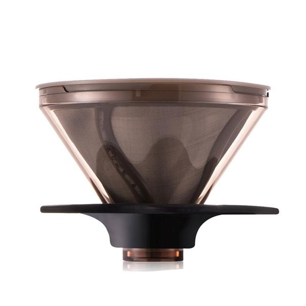 

coffee filters paperless pour over filter,coffee maker for single cup brew, barista style pour-over filter soakable design
