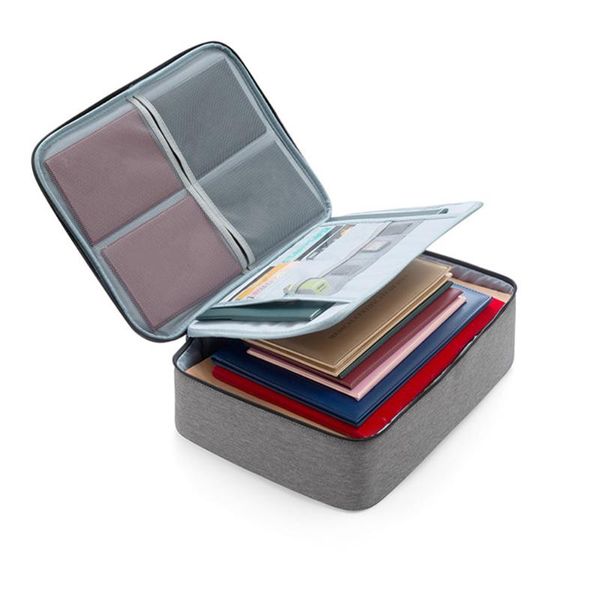

storage bags document bag cation id cards passport personal files organizer double layer contain for home office