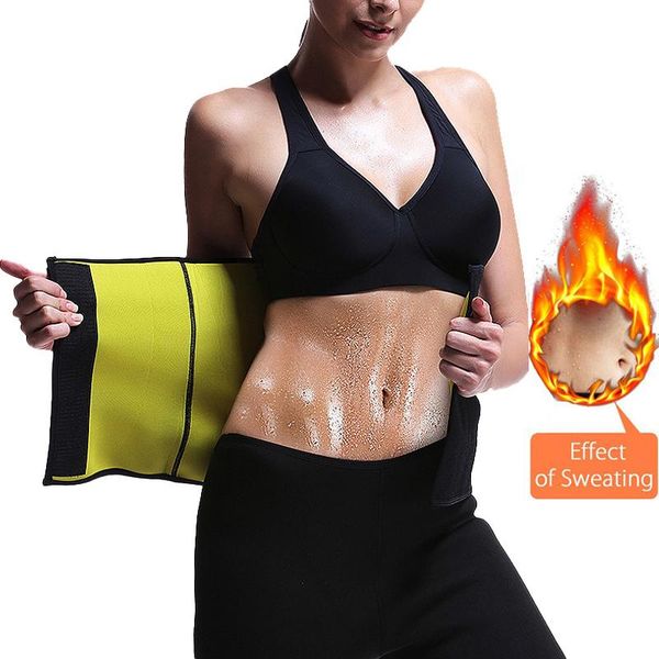 

yoga outfits women neoprene body shapers slimming belt waist shaper fat burner trainer weight loss tummy control workout sauna suit, White;red