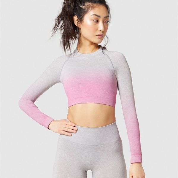 

new gradient seamless yoga suit