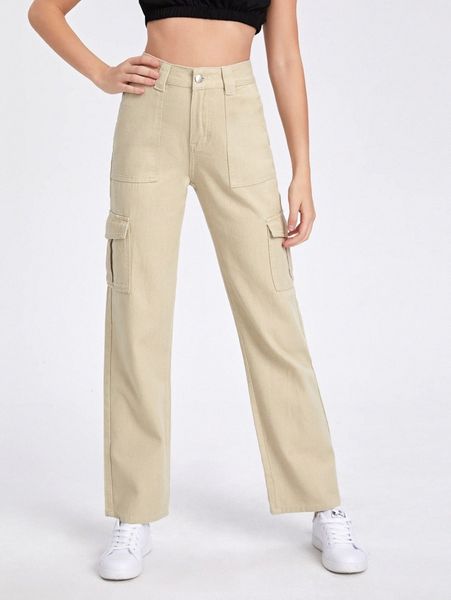 

flap pocket patched side jeans without belt m8ov#, Blue