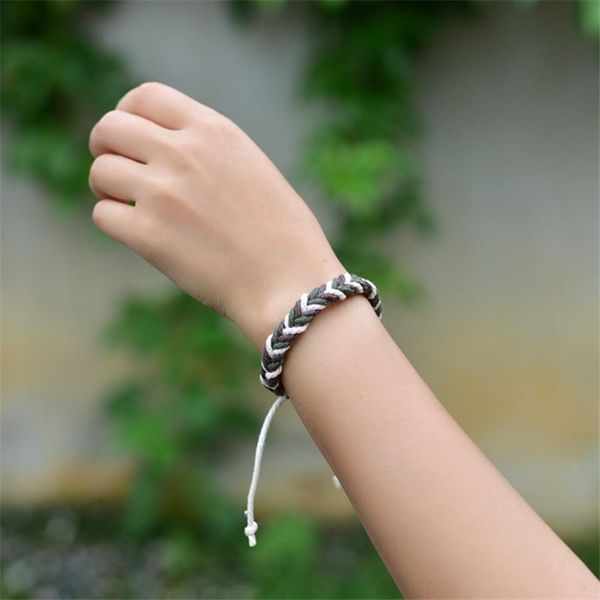 

men charm rope chain braided bracelet jewelry male fashion adjustable bracelets wrap classic sport lovers, Golden;silver
