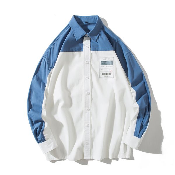 

shirt remeremedy man long men's dress shirts hip hop streetwear abz578, White;black