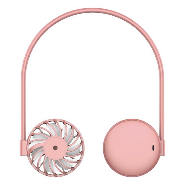 

electric fans neck fan usb rechargeable 7 wind speed portable wearable cooler summer outdoor travel hanging colors