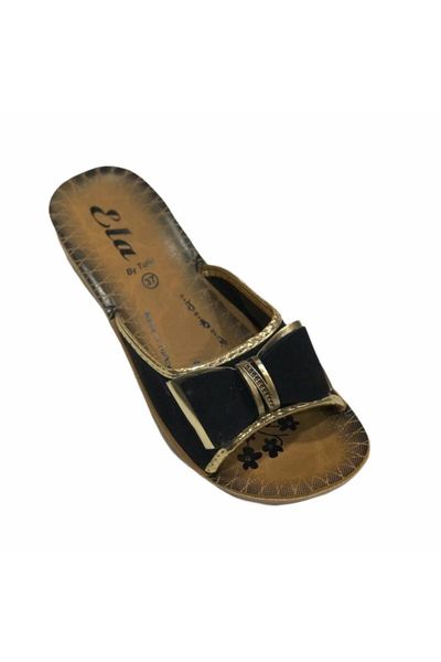

women's black casual slippers