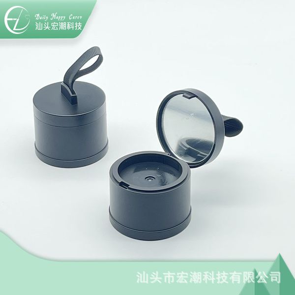 

factory wholesale design new straight round hairline mushroom head puff shadow powder box cosmetic package