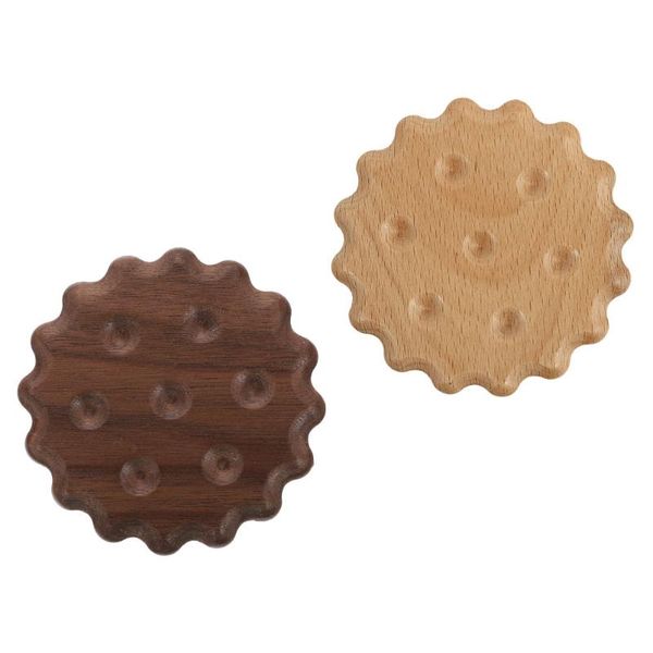 

mats & pads 2pcs household wood coasters wooden bowl creative anti-skid cup cushions