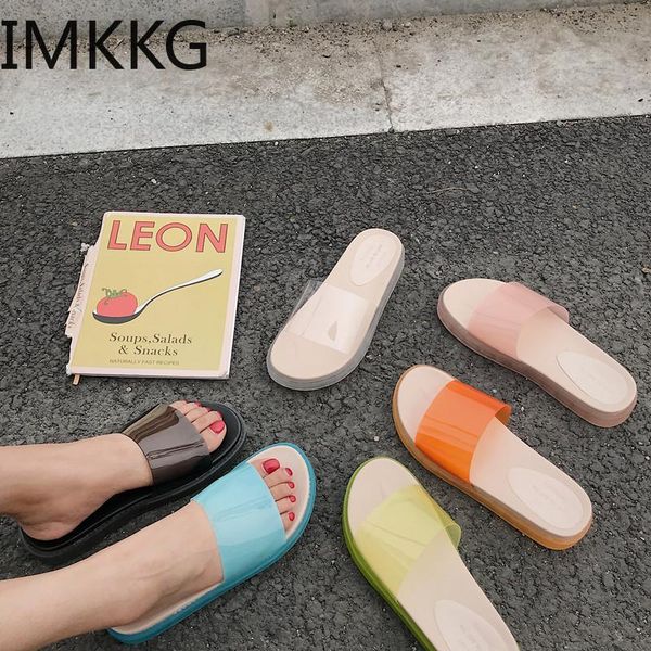 

slippers pvc women slides flip flops sandals fashion 2021 brand female home casual beach shoes sandalias zapatos mujer a00319, Black