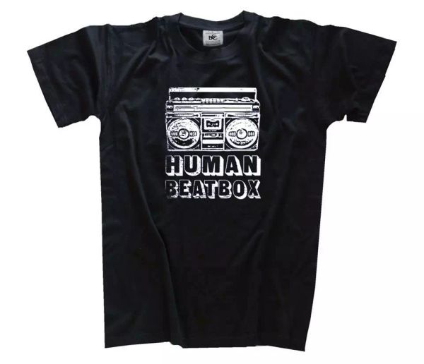 

human beatbox hiphop breakdance t-shirt s-xxxl, White;black