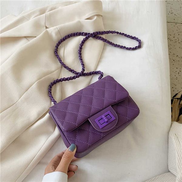 

bags showecomfort01 french minority bag women's 2020 fashion lingge chain messenger bag summer versatile shoulder bag