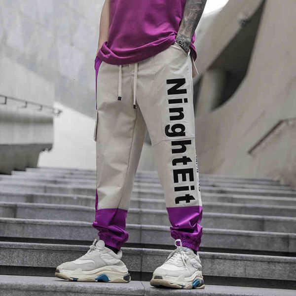 

pant men's cargo hip hop japanese streetwear pants men trousers joggers male fashion sweatpants man drop, Black