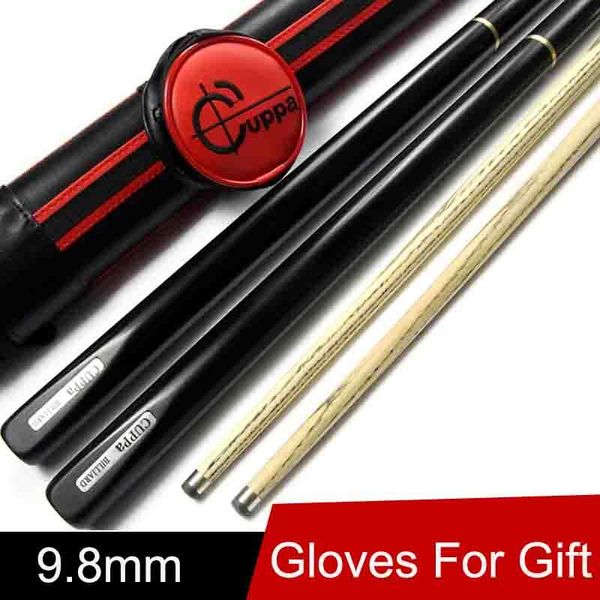 

handmade snooker cue 3/4 sticks 9.8mm/11mm tips 3 4 cues case set china billiard