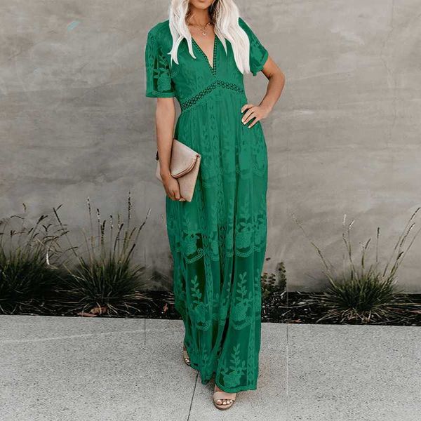 

summer new pregnant women fashion solid color high waist v-neck embroidery short-sleeved lace dress ladies fashion pw05 x0902, White
