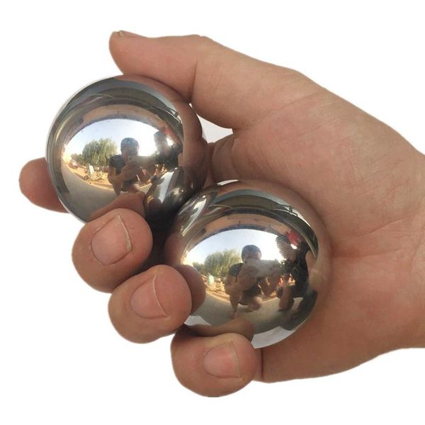 

fitness balls 2 pcs 40mm/520g 45mm/720g polished health iron ball hand pieces health-care handball massage