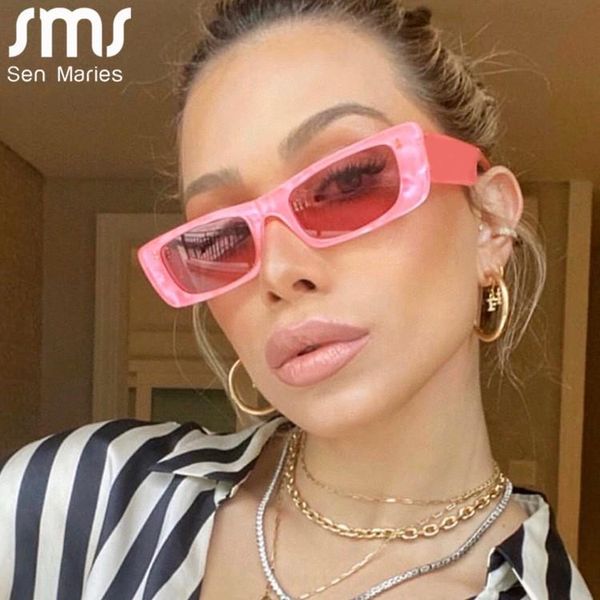 

sunglasses small rectangle women vintage brand designer square sun glasses shades female punk eyeglasses uv400, White;black