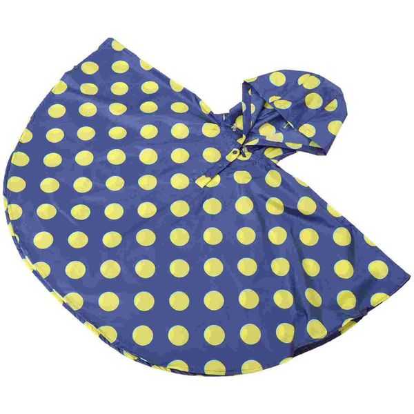 

rain wear 1pc outdoor polyester cape style polka dot raincoats delicate (blue)