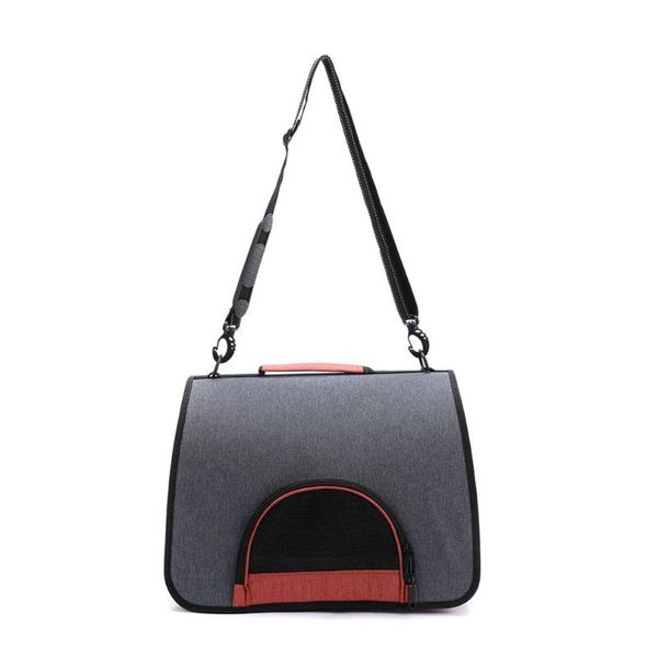 

cat carriers,crates & houses pet outdoor travel one-hand diagonal gauze bag portable breathable and convenient strong buckle