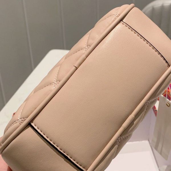 

camera bag fashion card bags retro trend leather zipper chain pink
