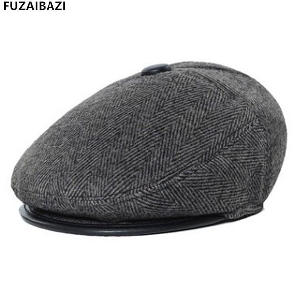 

berets fuzaibazi winter middle old aged men's warm earmuffs comfortable breathable european american style tongue hats, Blue;gray