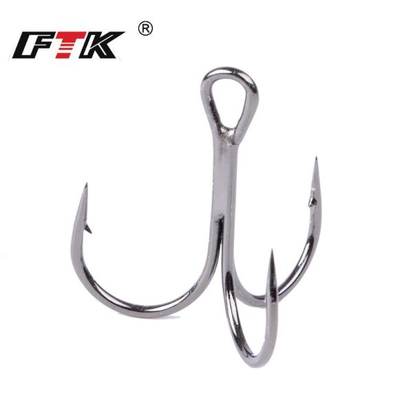 

10pcs/15pcs/20pcs fishhooks with round handle treble sharp barbed tough hooks high steelcarbon craft materials from japan fishing