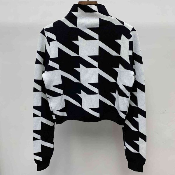 

women's two piece pants female occident fashion long sleeve pied de poule nightgown + pants in suit mesh early autumn 2 ensemble 0k2e, White