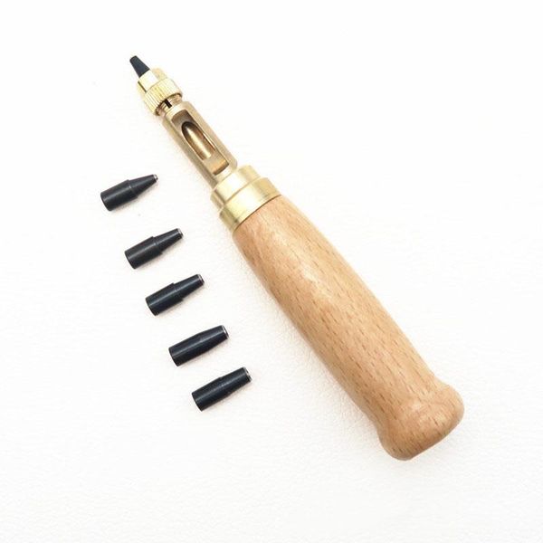 

automatic belts punch replaceable mute rotary punching punchers leather watch craft tool hole screw drill tip die professional hand sets