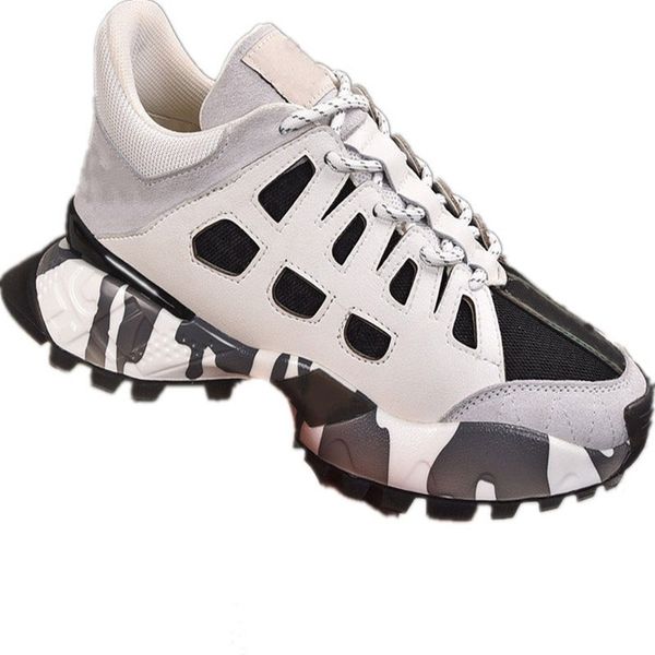 

2021 fashion men's casual shoes luxury designer thick-soled soft autumn and winter simple atmosphere code 38-45, Black