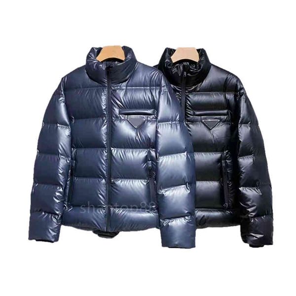 

21fw designer prad casual stand-up collar down jacket trendy all-match outdoor jacket 90% white duck feather m-3xl, Black