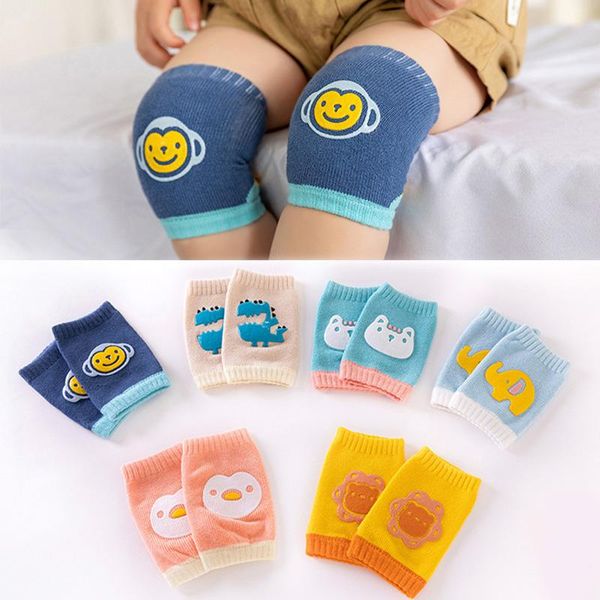 

socks kids non slip crawling elbow infants toddlers baby accessories cartoon knee pads protector safety kneepad leg warmer girls boys, Pink;yellow