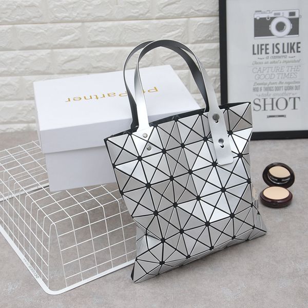 

women 2021 fashion bags variety bagsbag folding geometry diamond lattice laser portable shoulder women's hand