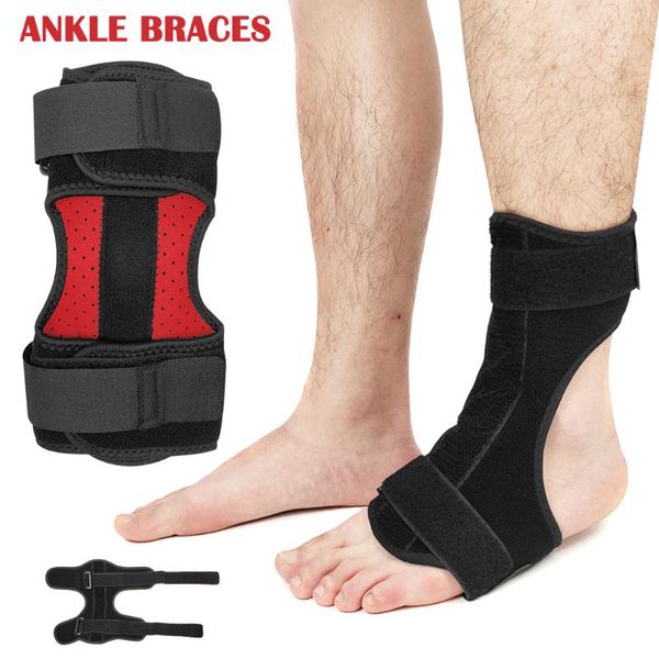 

ankle support wholesale adjustable brace stabilizer foot fixation with steel plates x85, Blue;black