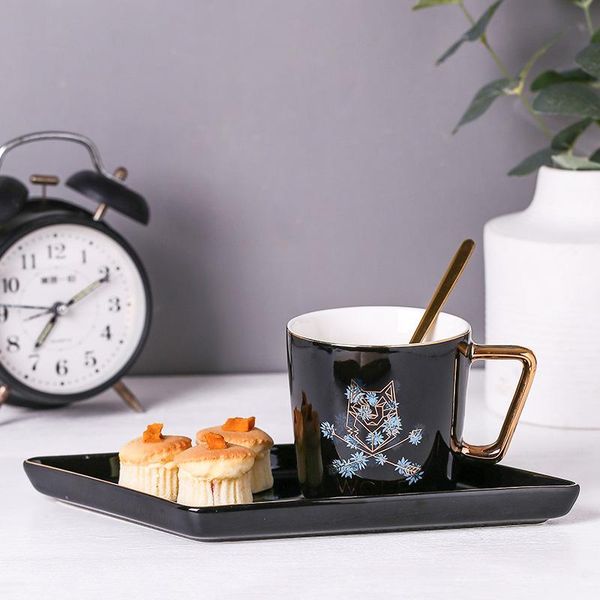 

mugs light luxury european coffee cup dish ceramic set afternoon tea simple mug factory direct sales