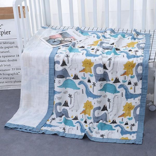 

blankets & swaddling 110x120cm 4 layers muslin bamboo cotton born baby receiving blanket kids children sleeping