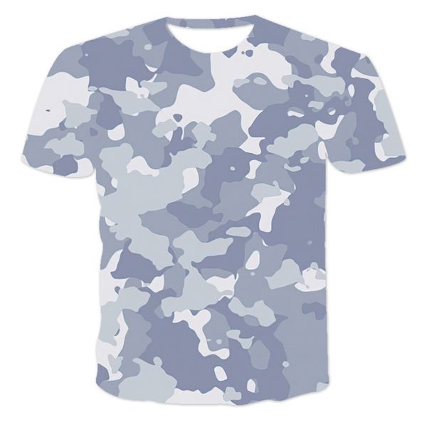 

t-shirt men's 3d digital camouflage printing new fashion short sve lightweight breathable t 7wy8, White;black