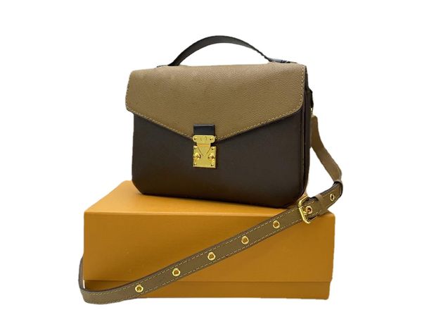 

classic woman bags leather handbag fashion retro ladies one-shoulder messenger luxurys designers handbags bag portable pochette metis wholes