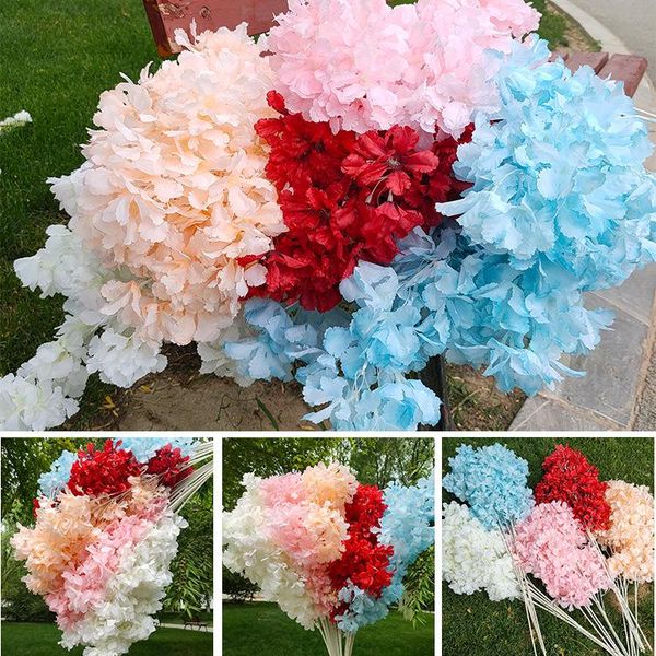 

decorative flowers & wreaths artificial silk cherry blossom branch wedding decoration simulation sakura home diy decor valentine's day