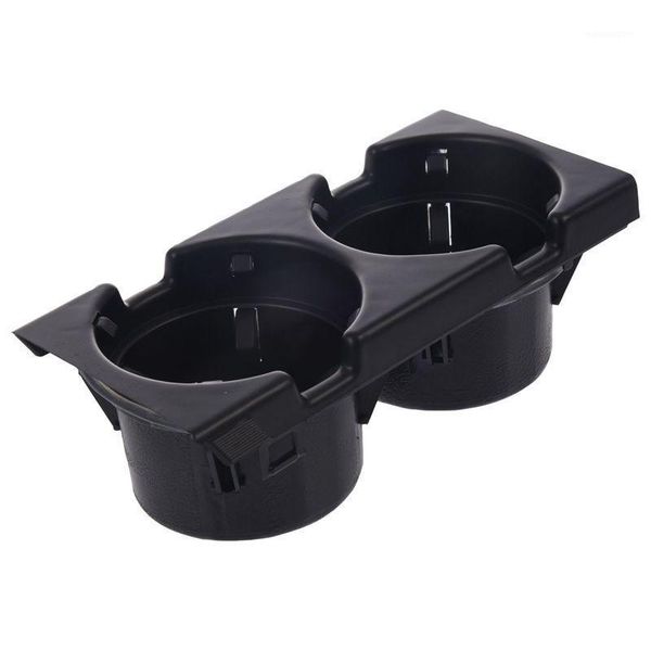 

double hole car front center console cup rack / change box for e46:black1