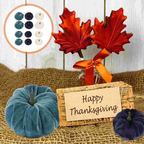 

carpets 12pcs artificial pumpkins decor thanksgiving fake pumpkin ornaments props
