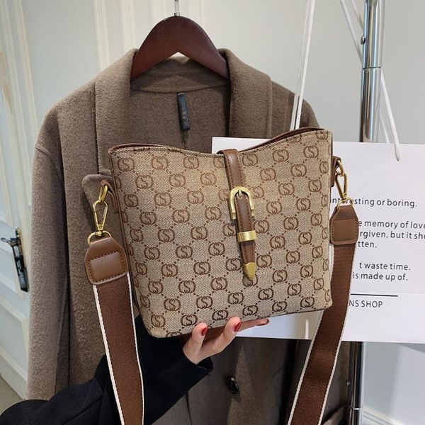 

bag new fashion and winter leisure one shoulder large capacity versatile tote bucket women's bag purse sale