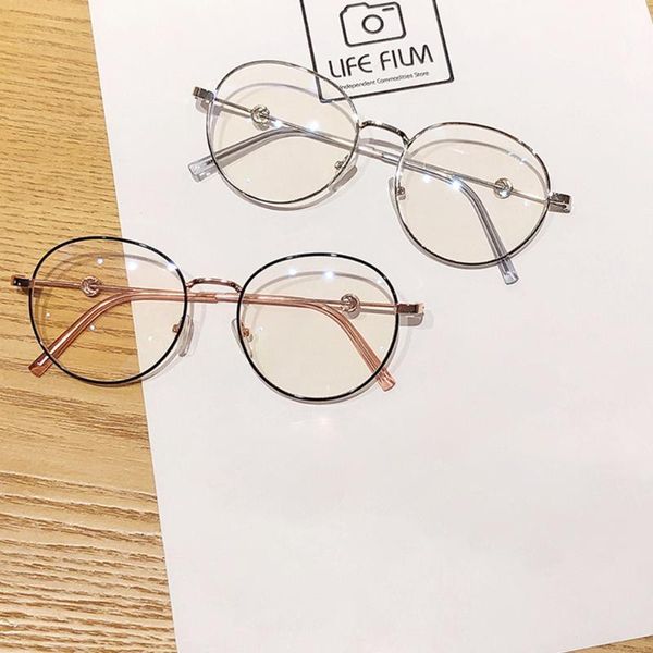 

fashion sunglasses frames office anti blue light oversized glasses computer women blocking gaming eyeglasses moon, Black