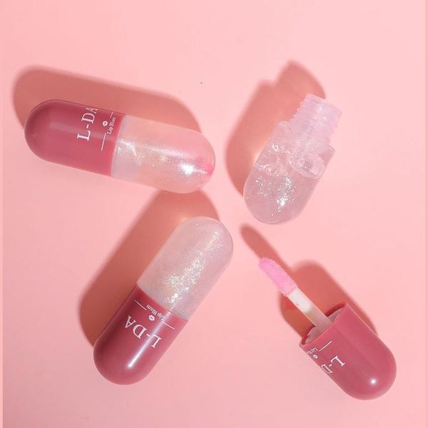 

lip gloss 1 pc red tint moisturizing glaze long lasting waterproof glitter shiny lipstick makeup cosmetic