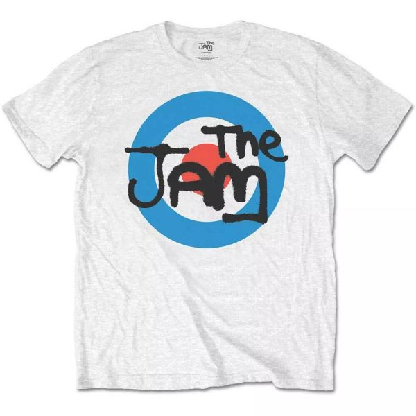 

the jam paul weller official logo white men t-shirt unisex, White;black