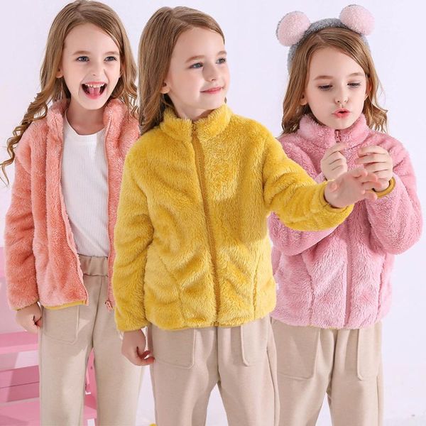 

down coat fleece kids for girls waistcoat toddler infant warm winter autumn long sleeve jacket children outwear spring clothes, Blue;gray