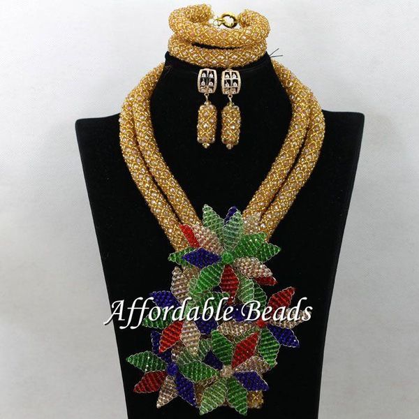 

earrings & necklace bridal beads jewelry set costume sets arrival heb048, Silver