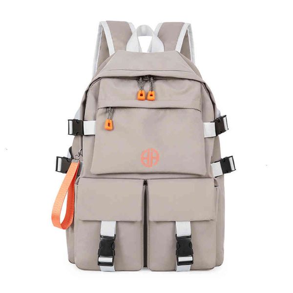 

2021 high-capacity backpack junior high school students fashion korean tide brand schoolbag