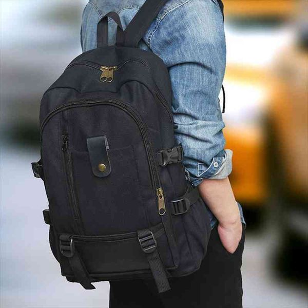 

fashion men backapck vintage canvas backpack satchel rucksack school bag travel camping high capacity lapnotebook bags