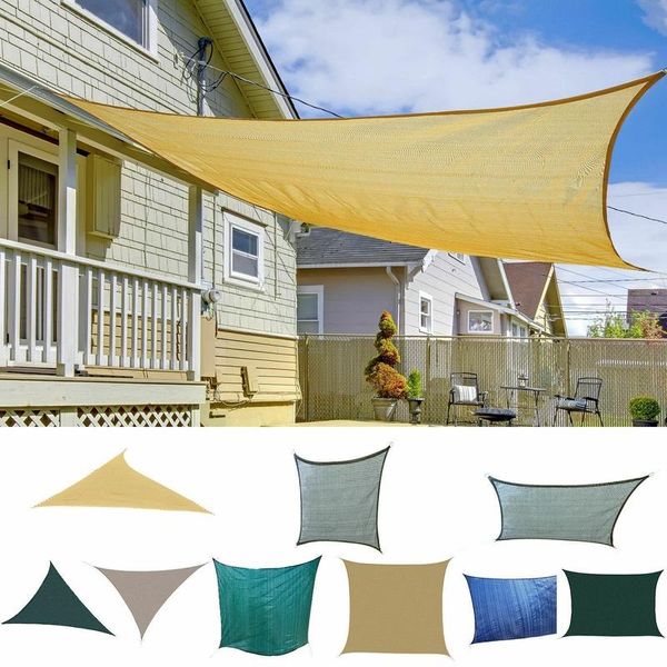 

shade sun sail canopy patio garden awning shelter with rope 4 sizes