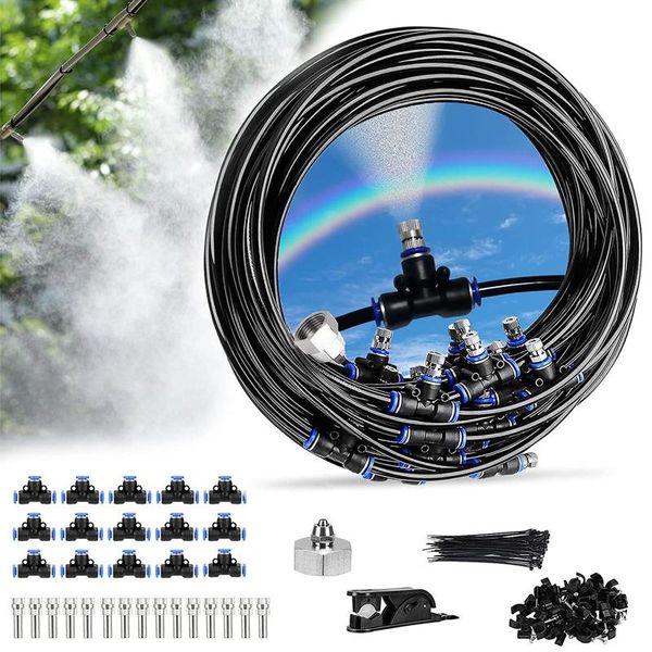 

bathroom shower sets water misting cooling system kit summer sprinkler brass nozzle outdoor garden greenhouse park plants spray hose