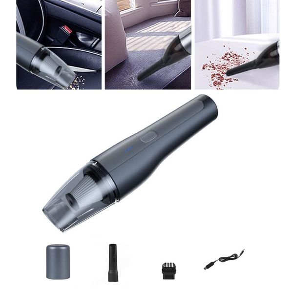 

vacuum cleaner handheld car 120w 6000pa strong suction -rechargeable&cordless cleaning tool for dust dirt litter absorb