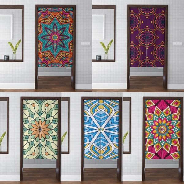 

curtain & drapes doojapanese door kitchen bedroom entrance mandala pattern decoration screen curtains for living room cortina de puerta
